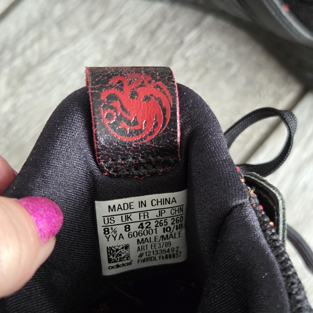 Adidas Ultraboost‎ 4.0 Game of Thrones Targaryen Dragons Shoes Men’s 8.5 Orange - Picture 8 of 14